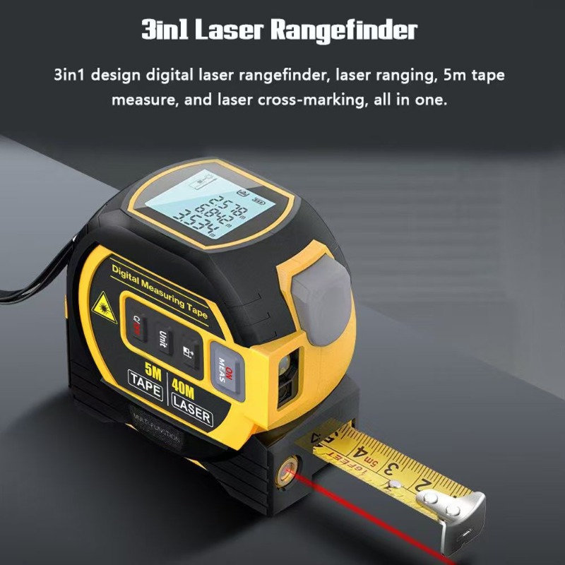 Laser Distance Measure - Laserowy miernik odległości 3 w 1