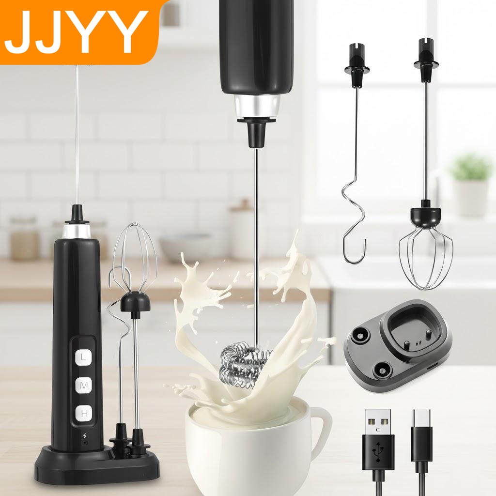 Electro Gadgets - Ręczny spieniacz do mleka ładowany przez